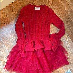 American Girl Cable Knit Sweater Dress